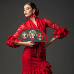 Hand-painted Spanish Fan -- Picasso