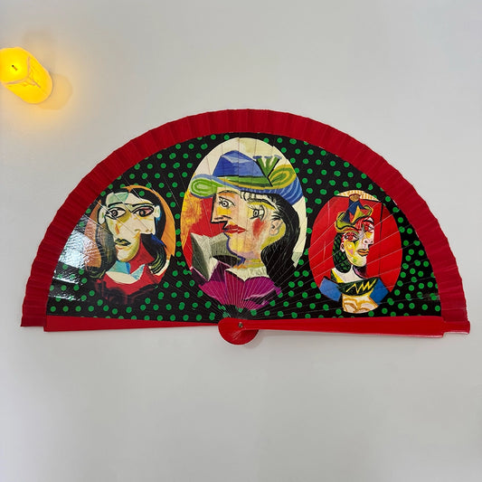 Hand-painted Spanish Fan -- Picasso