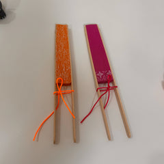 Handheld Handcrafted Round Shape Paper Folding Fan